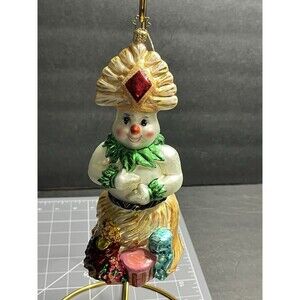 Radko Snowman WINTER IN WAIKIKI Hawaii Christmas Ornament RARE No paper tag